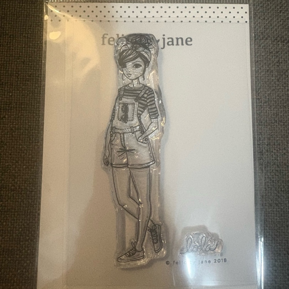 Black and White Stationery Stamp